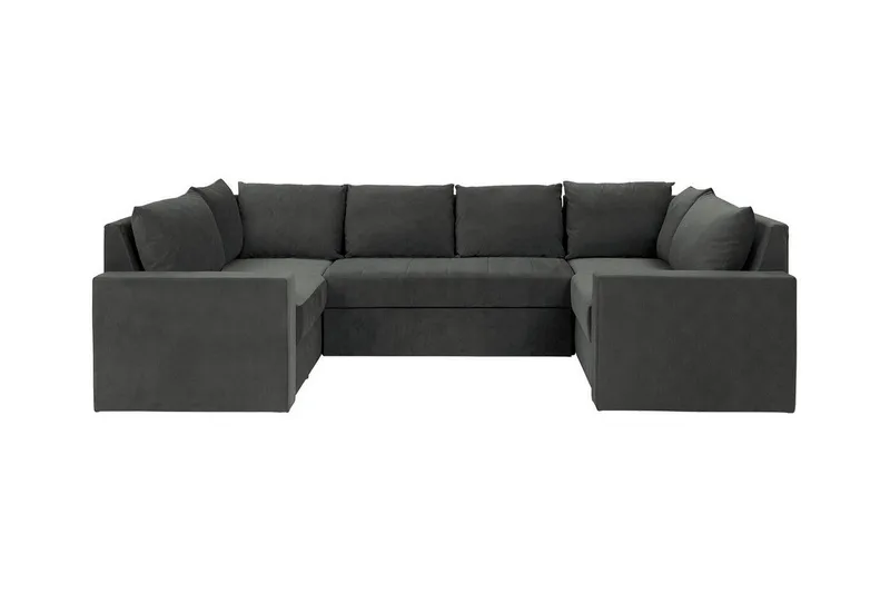 Staffin 4-sits Hörnbäddsoffa Dark grey - Møbler - Sofaer - Sovesofaer