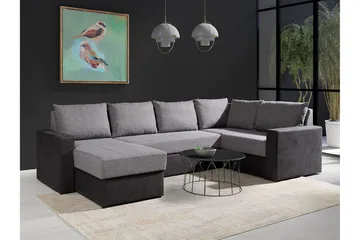 Staffin 4-sits H örnbäddsoffa Dark grey/Light grey - Møbler - Sofaer - Sovesofaer