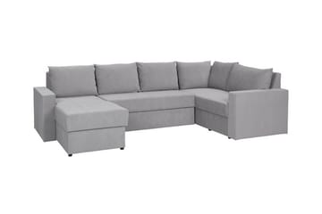 Staffin 4-sits Hörnbäddsoffa Ljusgrå - Møbler - Sofaer - Sovesofaer