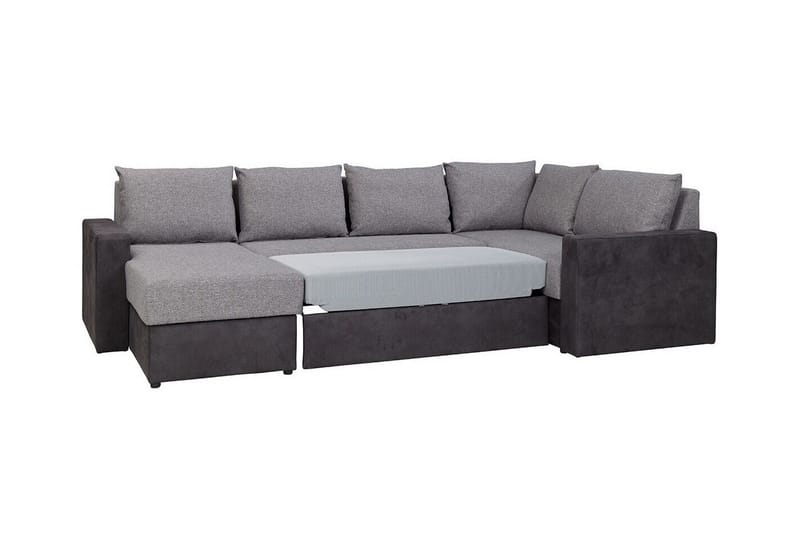 Staffin 4-sits Hörnbäddsoffa NO_BRAND Dark grey - Møbler - Sofaer - Sovesofaer