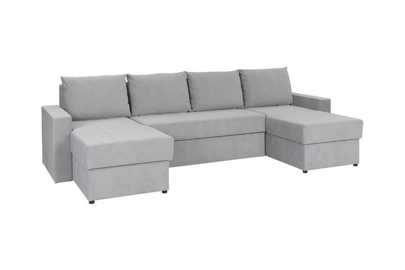 Staffin 4-personers Hjørnesovesofa - Lysegrå - Møbler - Sofaer - Sovesofaer