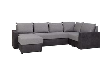 Staffin 4-personers Hjørnesovesofa - Mørkegrå/Lysegrå - Møbler - Sofaer - Sovesofaer