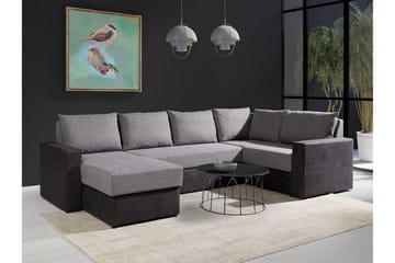 Staffin 4-personers Hjørnesovesofa - Mørkegrå/Lysegrå - Møbler - Sofaer - Sovesofaer