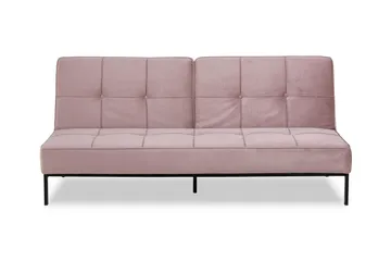 Stefan Sovesofa Velour - Lyserød - Møbler - Sofaer - Sovesofaer