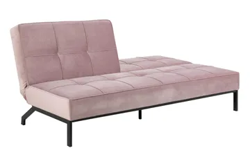 Stefan Sovesofa Velour - Lyserød - Møbler - Sofaer - Sovesofaer