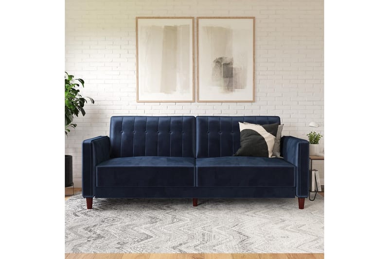 Sovesofa Stofbetræk med Knapper - Møbler - Sofaer - Sovesofaer