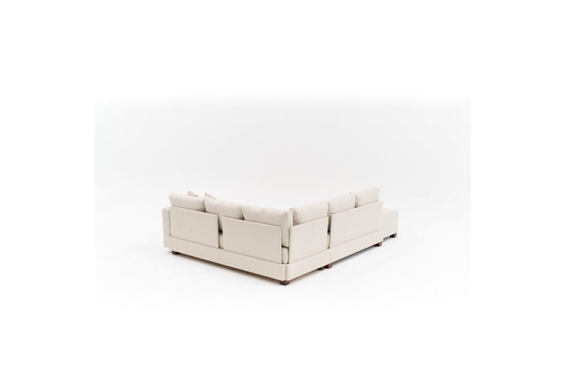 Sufian Hjørne sovesofa 4 personers - Cremevhid - Møbler - Sofaer - Sovesofaer