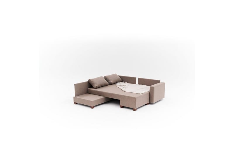 Sufian Hjørne sovesofa 4 personers - Brun - Møbler - Sofaer - Sovesofaer