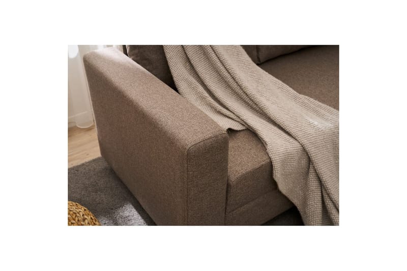 Sufian Hjørne sovesofa 4 personers - Brun - Møbler - Sofaer - Sovesofaer