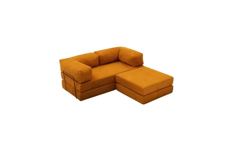 Sufian hjørne sovesofa med Divan 2 personers - Orange - Møbler - Sofaer - Sovesofaer