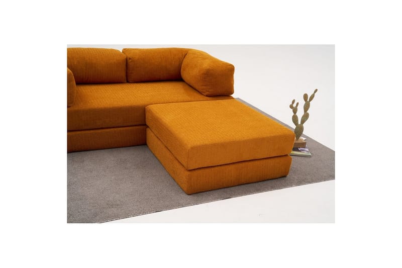 Sufian hjørne sovesofa med Divan 2 personers - Orange - Møbler - Sofaer - Sovesofaer