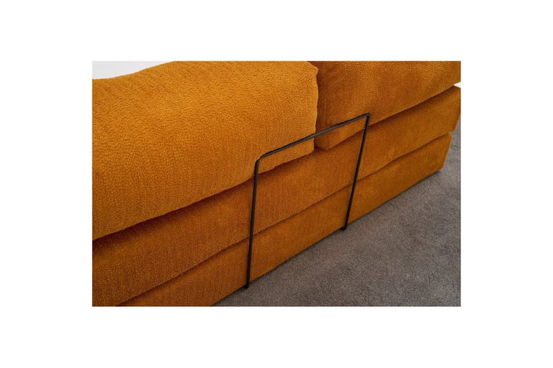 Sufian hjørne sovesofa med Divan 2 personers - Orange - Møbler - Sofaer - Sovesofaer