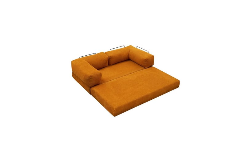 Sufian hjørne sovesofa med Divan 2 personers - Orange - Møbler - Sofaer - Sovesofaer