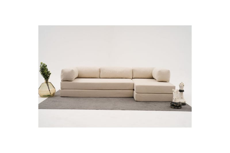 Sufian hjørne sovesofa to hjørner 3 personers - Beige - Møbler - Sofaer - Sovesofaer