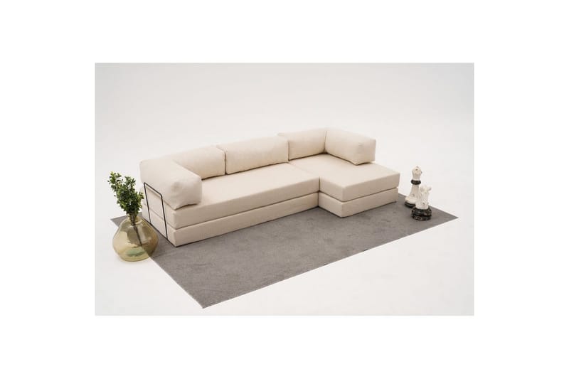 Sufian hjørne sovesofa to hjørner 3 personers - Beige - Møbler - Sofaer - Sovesofaer