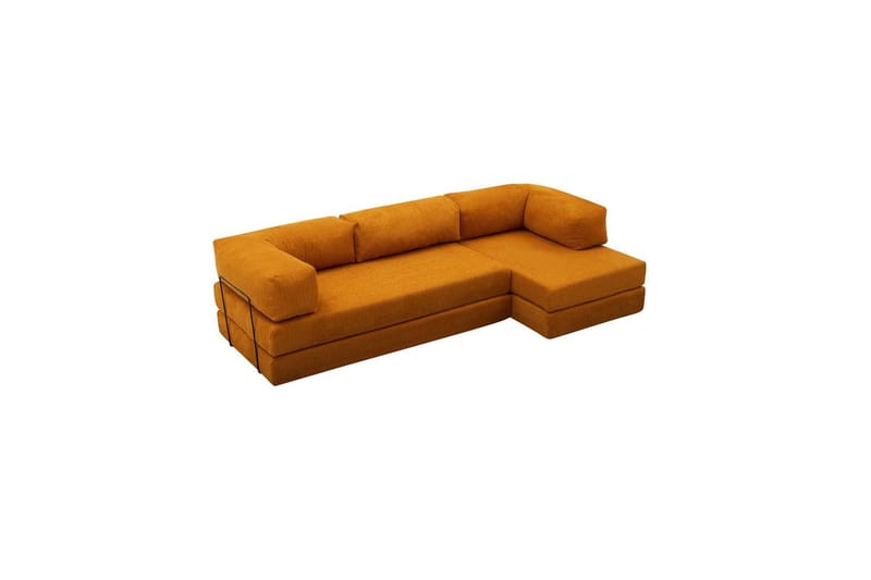 Sufian hjørne sovesofa to hjørner 3 personers - Orange - Møbler - Sofaer - Sovesofaer
