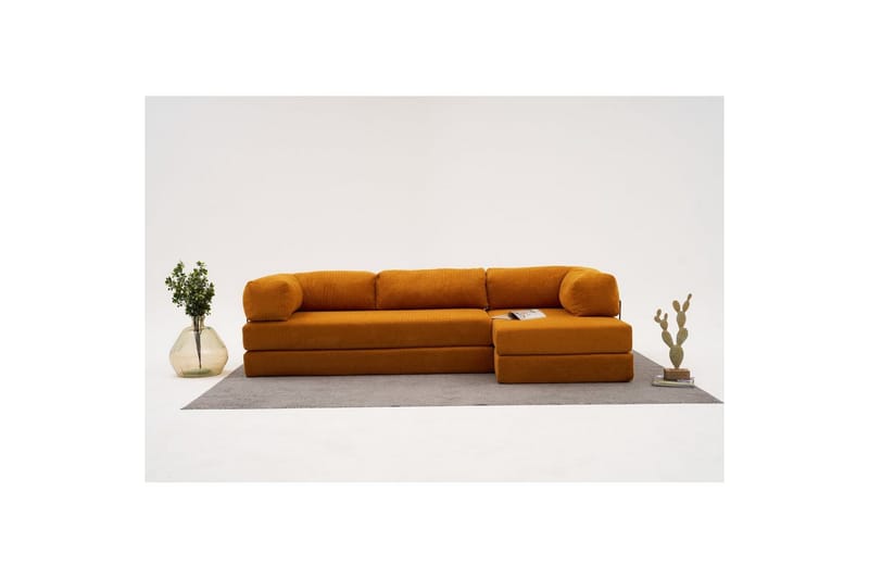 Sufian hjørne sovesofa to hjørner 3 personers - Orange - Møbler - Sofaer - Sovesofaer