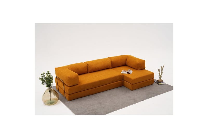 Sufian hjørne sovesofa to hjørner 3 personers - Orange - Møbler - Sofaer - Sovesofaer