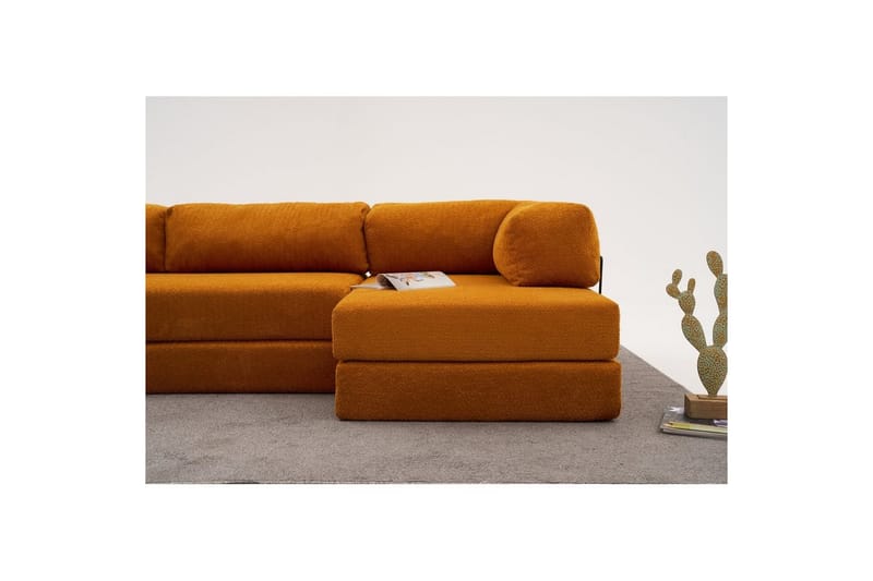 Sufian hjørne sovesofa to hjørner 3 personers - Orange - Møbler - Sofaer - Sovesofaer