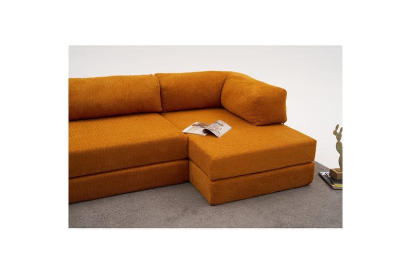 Sufian hjørne sovesofa to hjørner 3 personers - Orange - Møbler - Sofaer - Sovesofaer