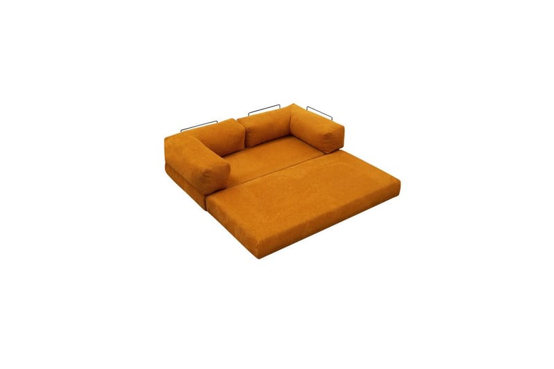 Sufian hjørne sovesofa to hjørner 3 personers - Orange - Møbler - Sofaer - Sovesofaer