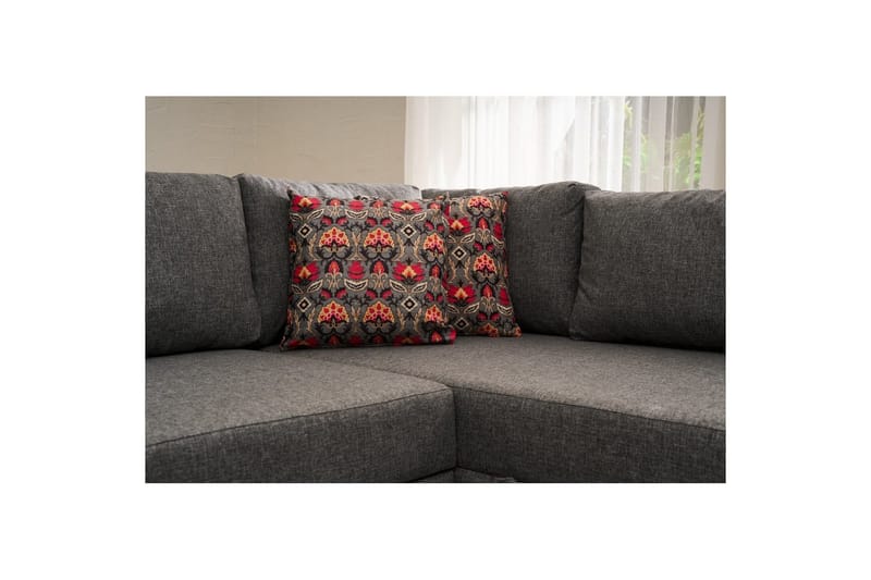 Sufian Soffa med Chaiselong 4-sits - Grafitgrå - Møbler - Sofaer - Sovesofaer