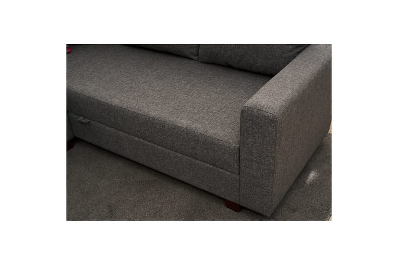 Sufian Soffa med Chaiselong 4-sits - Grafitgrå - Møbler - Sofaer - Sovesofaer