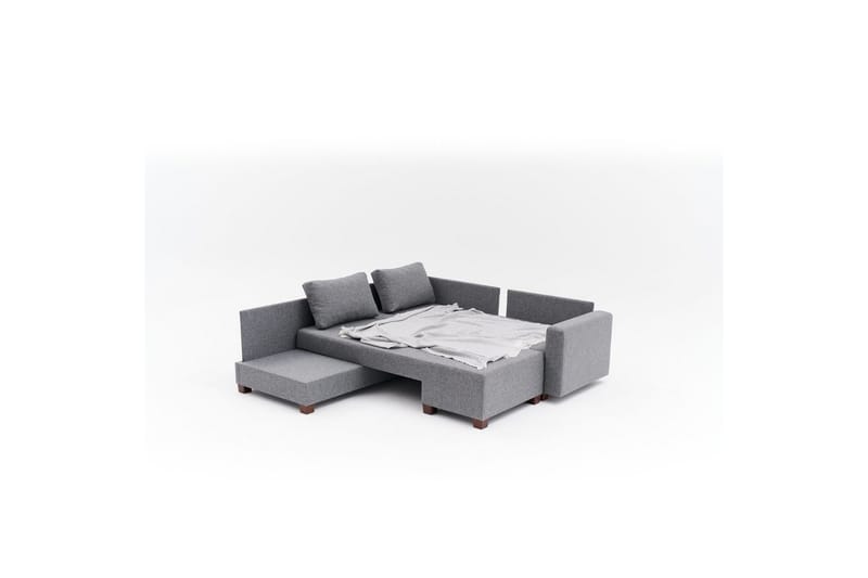 Sufian Soffa med Chaiselong 4-sits - Grafitgrå - Møbler - Sofaer - Sovesofaer
