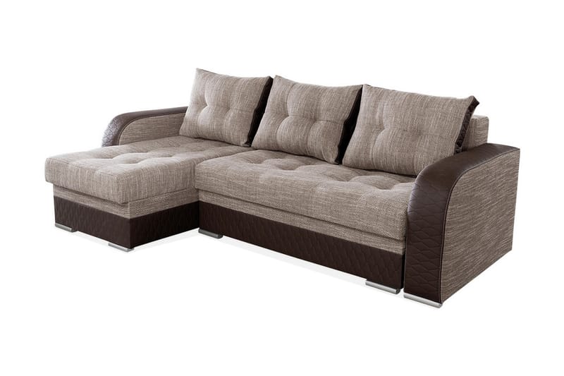 Sydney Hjørnesofa - Brun/Grå - Møbler - Sofaer - Sovesofaer