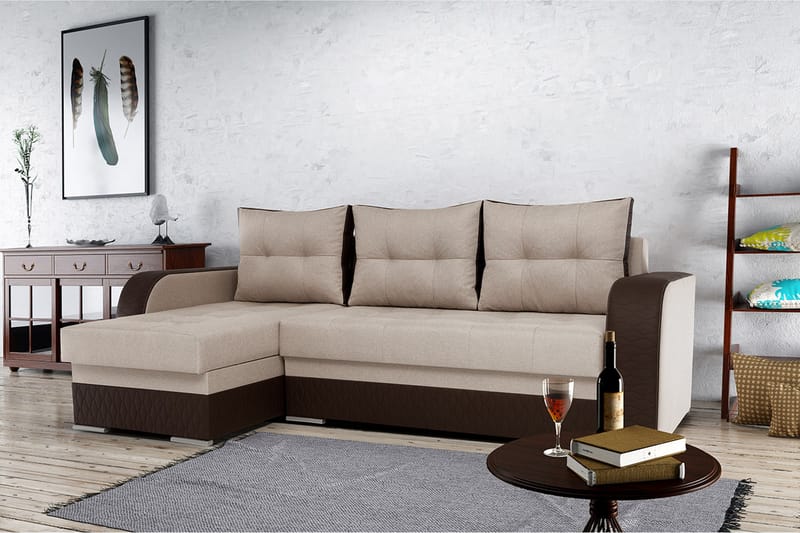 Sydney Sovesofa med diva 238x140x88 cm - Sovesofaer - Sovesofa chaiselong