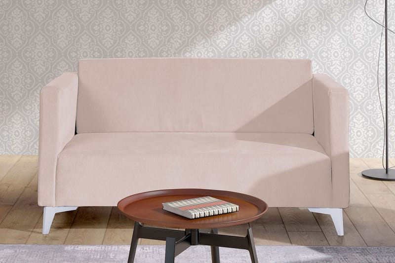 Szafir 2-Pers. Sofa 82x136 cm - Lyserød - Møbler - Sofaer - Sovesofaer