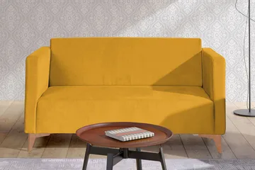 Szafir 2-Pers. Sofa 82x136 cm - Gul - Møbler - Sofaer - Sovesofaer