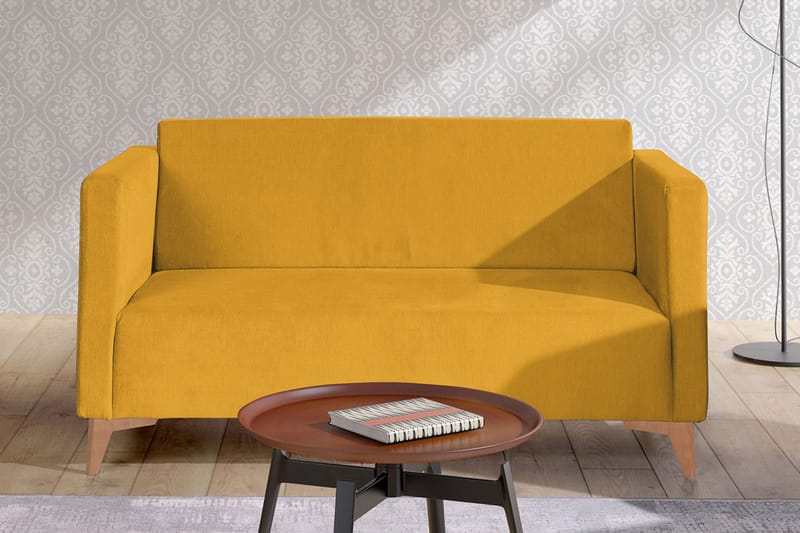 Szafir 2-Pers. Sofa 82x136 cm - Gul - Møbler - Sofaer - 2 personers sofa