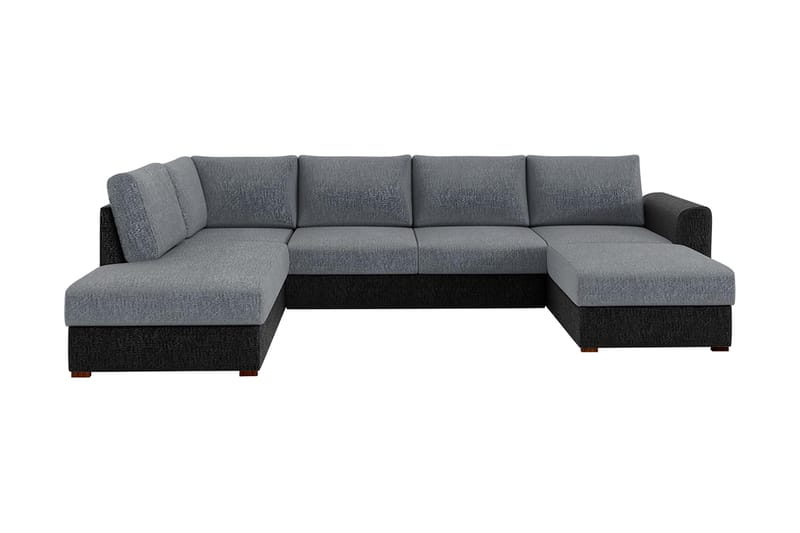 Taberk 3-personers Hjørnesovesofa - Grå - Sovesofaer - Sovesofa chaiselong - Velour sofaer