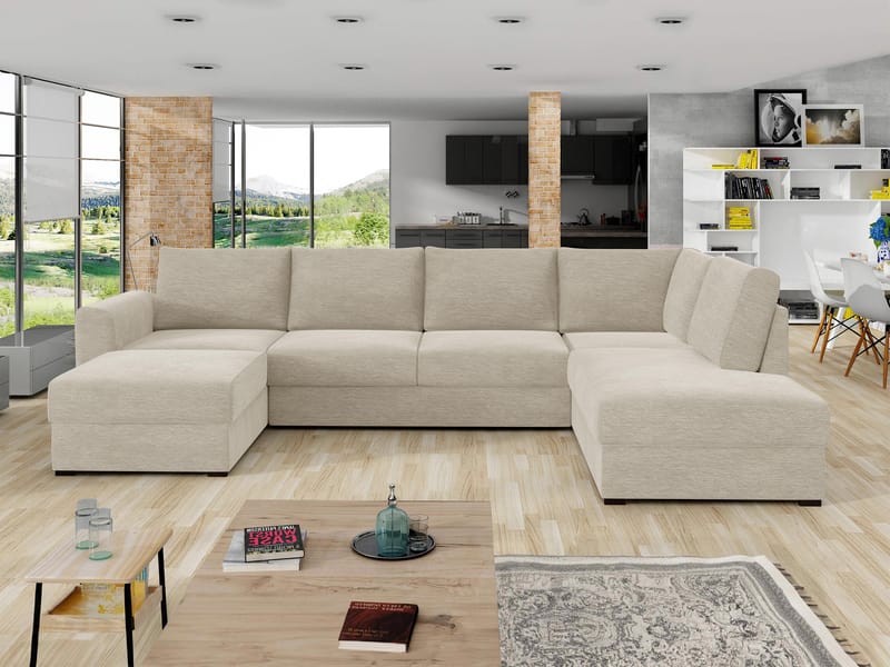 Taberk 5-personers U-sofa med Chaiselong Venstre - Møbler - Sofaer - Sovesofaer