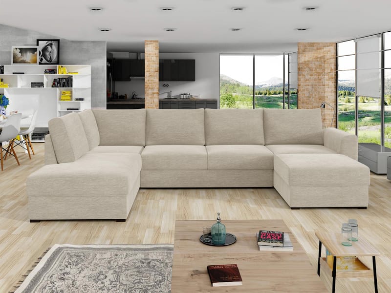 Taberk 5-personers U-sofa med Chaiselong Højre - Møbler - Sofaer - Sovesofaer