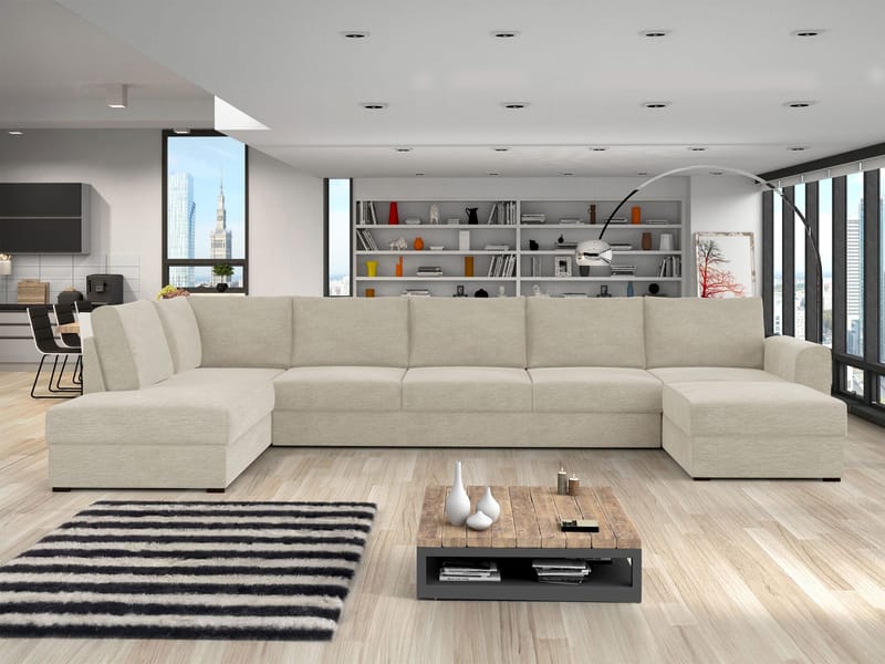 Taberk Large 6-personers U-sofa med Chaiselong Højre - Møbler - Sofaer - Sovesofaer