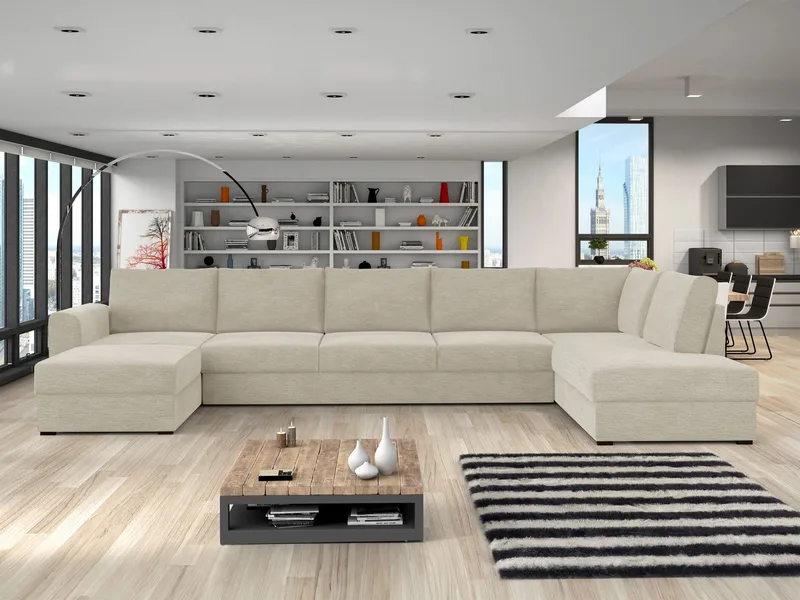 Taberk Large 6-personers U-sofa med Chaiselong Venstre - Møbler - Sofaer - Sovesofaer