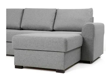 Taberk Sovesofa med Chaiselong og Dobbelt Chaiselong 4-personers i Bouclé - Grøn - Møbler - Sofaer - Sovesofaer