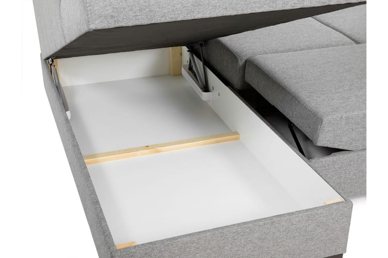 Taberk Sovesofa med Chaiselong og Dobbelt Chaiselong 4-personers i Bouclé - Grøn - Møbler - Sofaer - Sovesofaer