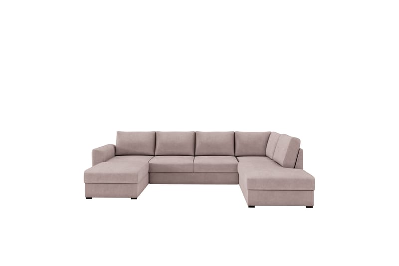 Taberk Sovesofa med Divan och Schäslong 4-sits, Rosa