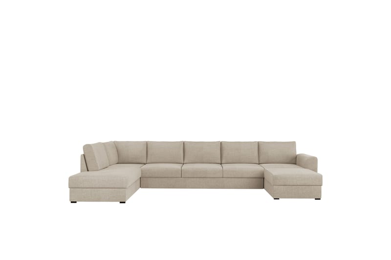 Taberk Sovesofa med Divan och Schäslong 5-sits, Beige