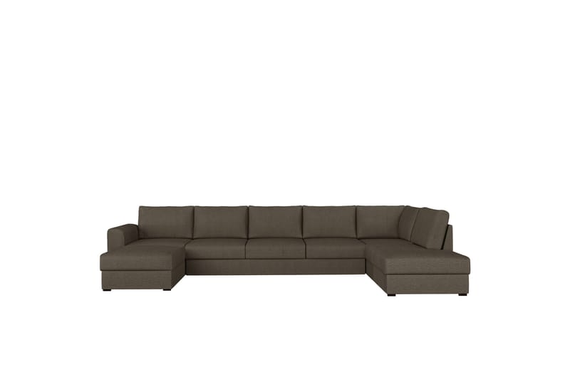 Taberk Sovesofa med Divan och Schäslong 5-sits, Brun