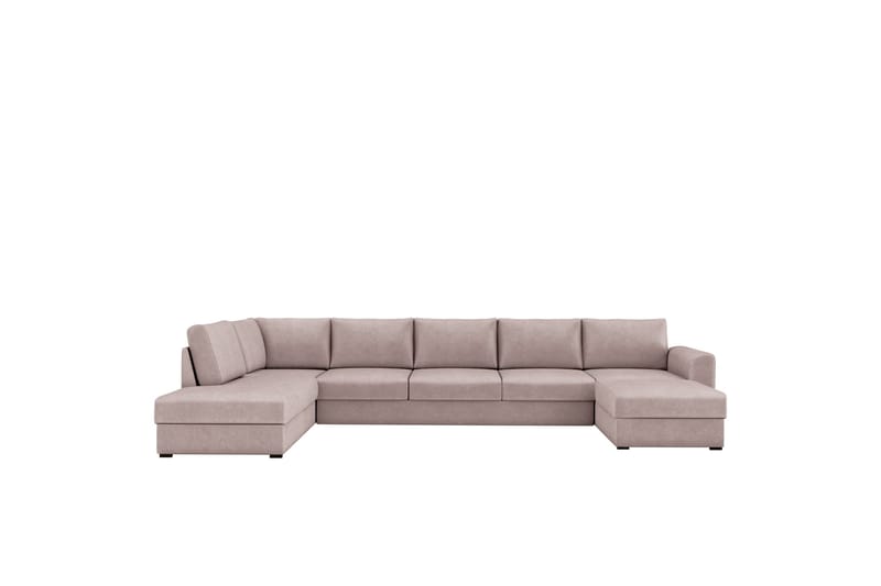 Taberk Sovesofa med Divan och Schäslong 5-sits, Rosa