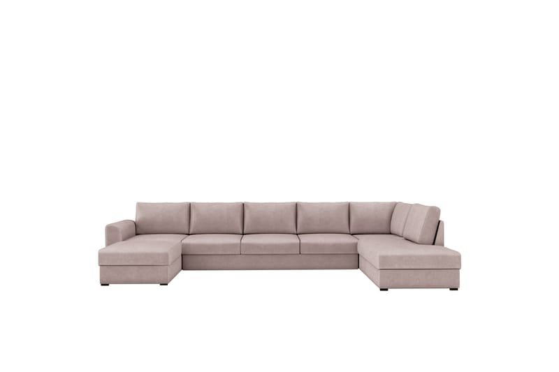 Taberk Sovesofa med Divan och Schäslong 5-sits - Rosa - Møbler - Sofaer - Sovesofaer