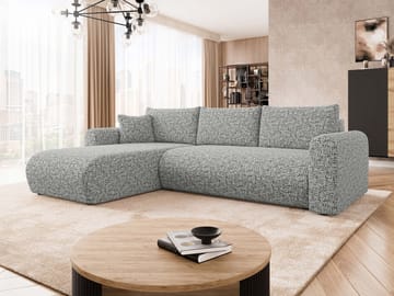Tacon 3-personers sovesofa med chaiselong - grå - Møbler - Sofaer - Sovesofaer