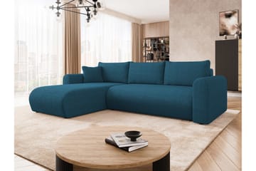Tacon Sovesofa Med 3-Personers Divan - Hvid/Sort - Møbler - Sofaer - Sovesofaer
