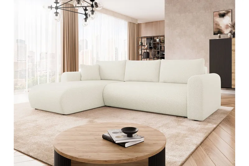 Tacon Sovesofa Med 3-Personers Divan - Hvid - Møbler - Sofaer - Sovesofaer