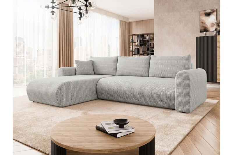 Tacon Sovesofa Med 3-Personers Divan - Sort - Møbler - Sofaer - Sovesofaer