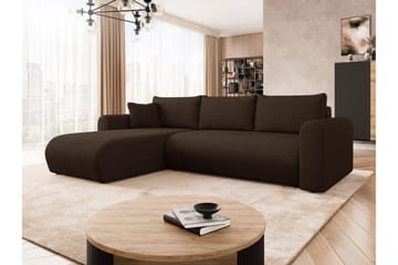 Tacon Sovesofa Med 3-Personers Divan - Brun - Møbler - Sofaer - Sovesofaer